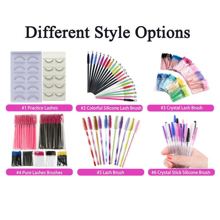 Eco-Friendly Lash Bamboo Handle Disposable Mascara Wand Eyelash Extension Application Mascara Wood Brush Makeup Tool