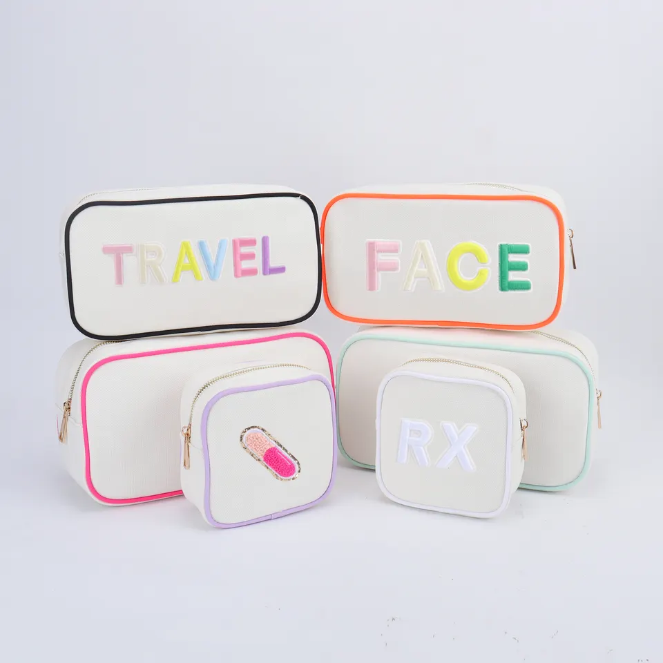 Newest Eco Friendly Nature Canvas Makeup Organizer Cotton Cosmetic Pouch Women Stand up Zipper Cotton Cosmetic Bag
