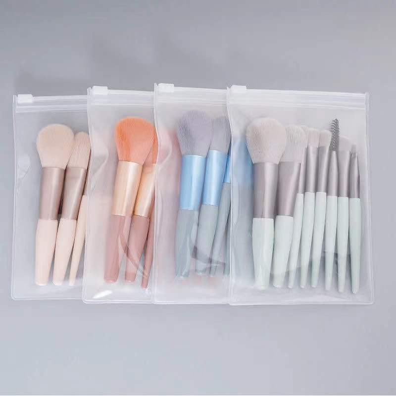 Wholesale High Quality Mini Custom Logo Makeup Brush Kit Complete Vegan Concealer Blusher Cosmetic Brushes with Pouch