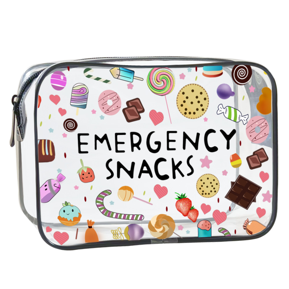 Accept Custom LOGO PVC Transparent Water Resistant Portable Cosmetic Bag Eco Friendly Zipper Travel Makeup Pouch