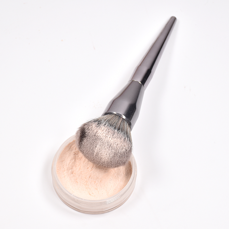 Custom logo Makeup Brush Set Natural Luxury High Quality Black Hair Gray Handle Factory Manufacturer Makeup Brush