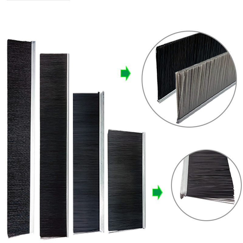 RTS Industrial Nylon Linear Formed Strip Brushes Customizable OEM Product with Bristle Material