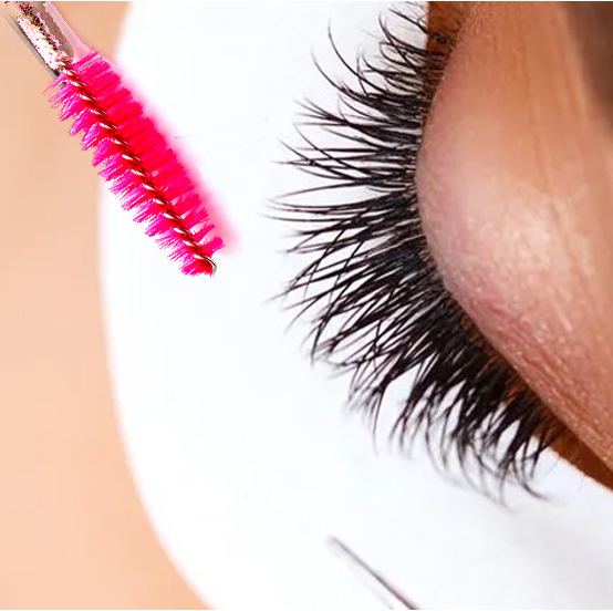 Disposable Portable Eco-Friendly Nylon Mascara Wands Eyebrow Eyelash Extension Application Tools Super Soft Lash Brushes
