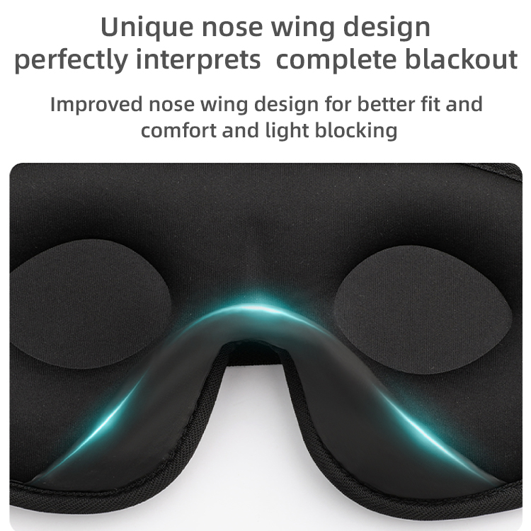 Hot Selling Custom Logo 3D Blackout Sleep Mask 3D Memory Foam Lash Eye Mask For Home Beauty &amp; Personal Care Product