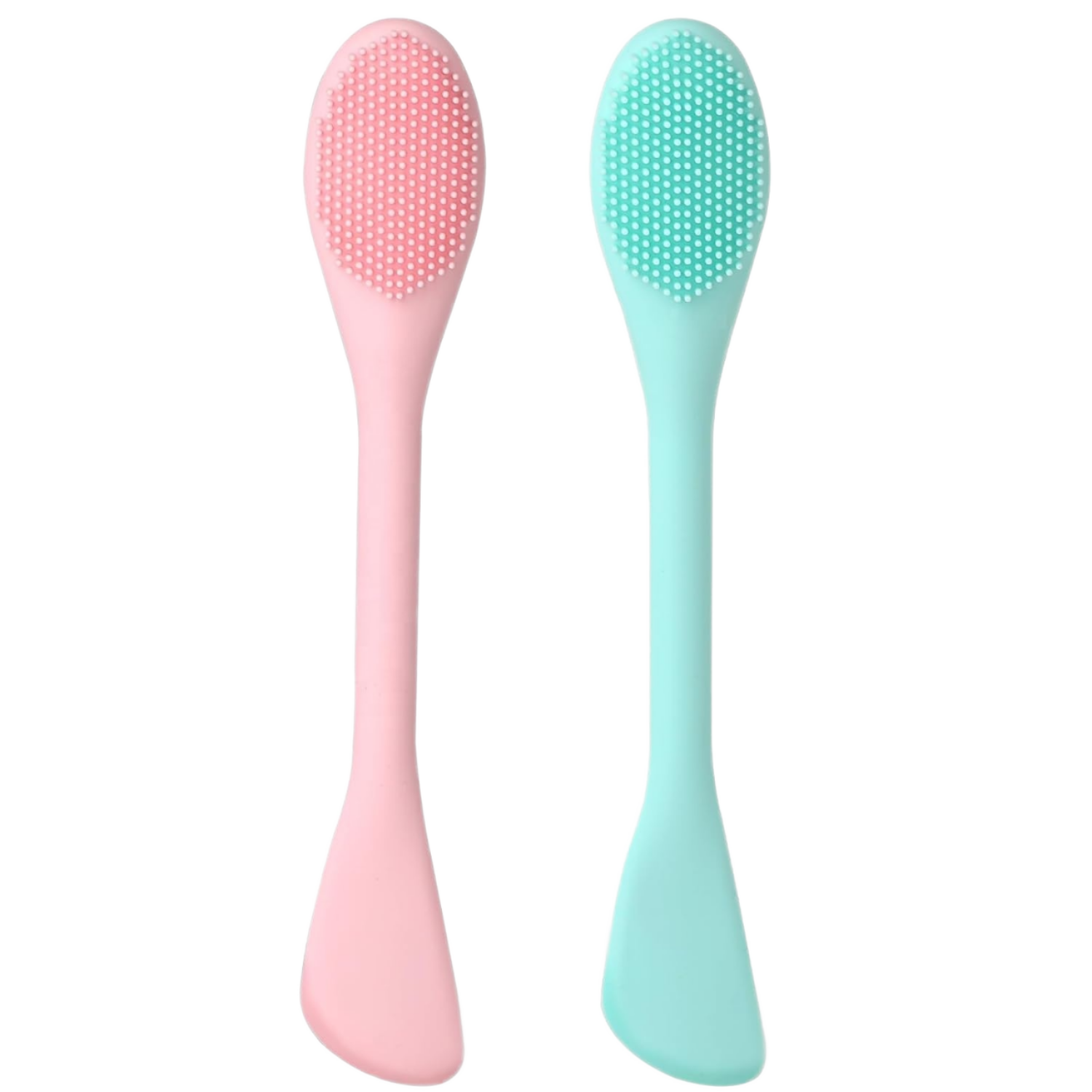 Eco-Friendly Silicone Handheld Facial Mask Applicator Face Masks Skincare Brush Facial Scrubber Double-Head Lotion Spatula Scoop