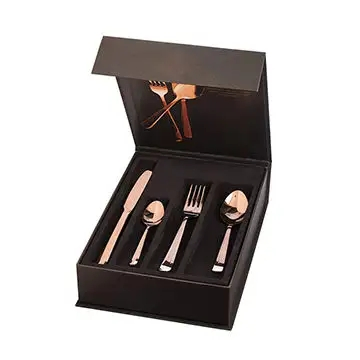 Custom Design Display Cardboard Paper Box Spoons Forks and Knives Packaging Box Set