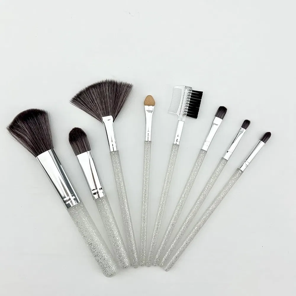 Retractable Cosmetic Brush Manufacturing Easy to Clean Vegan Makeup Brush Set