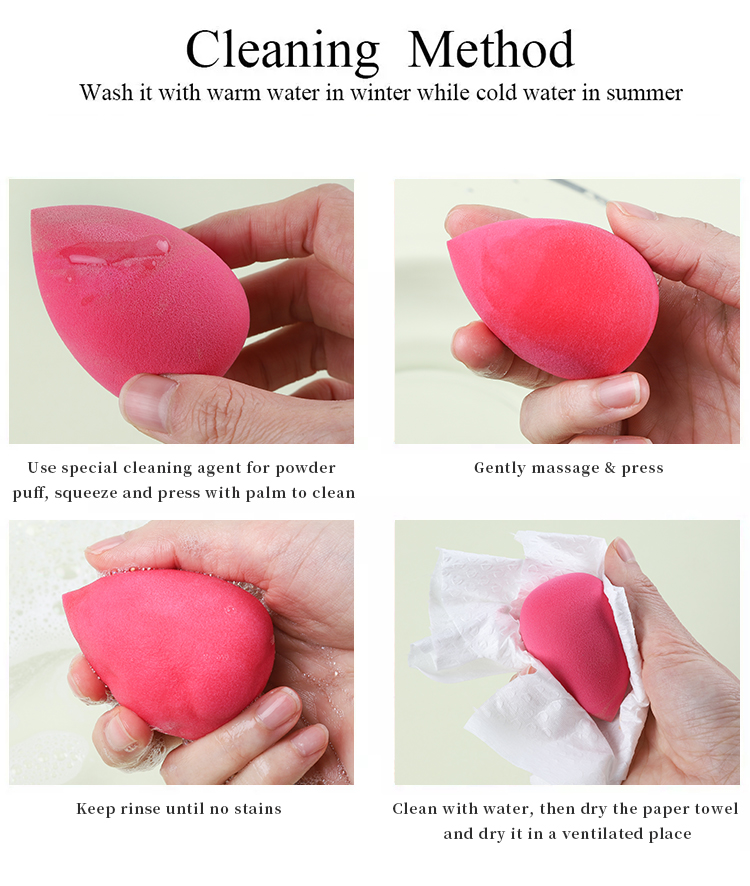 Beauty Personal Care Skin Care Tools Face Care Washable Eco-Friendly Latex Free Beauty Eggs Customizable Colors Makeup Sponge