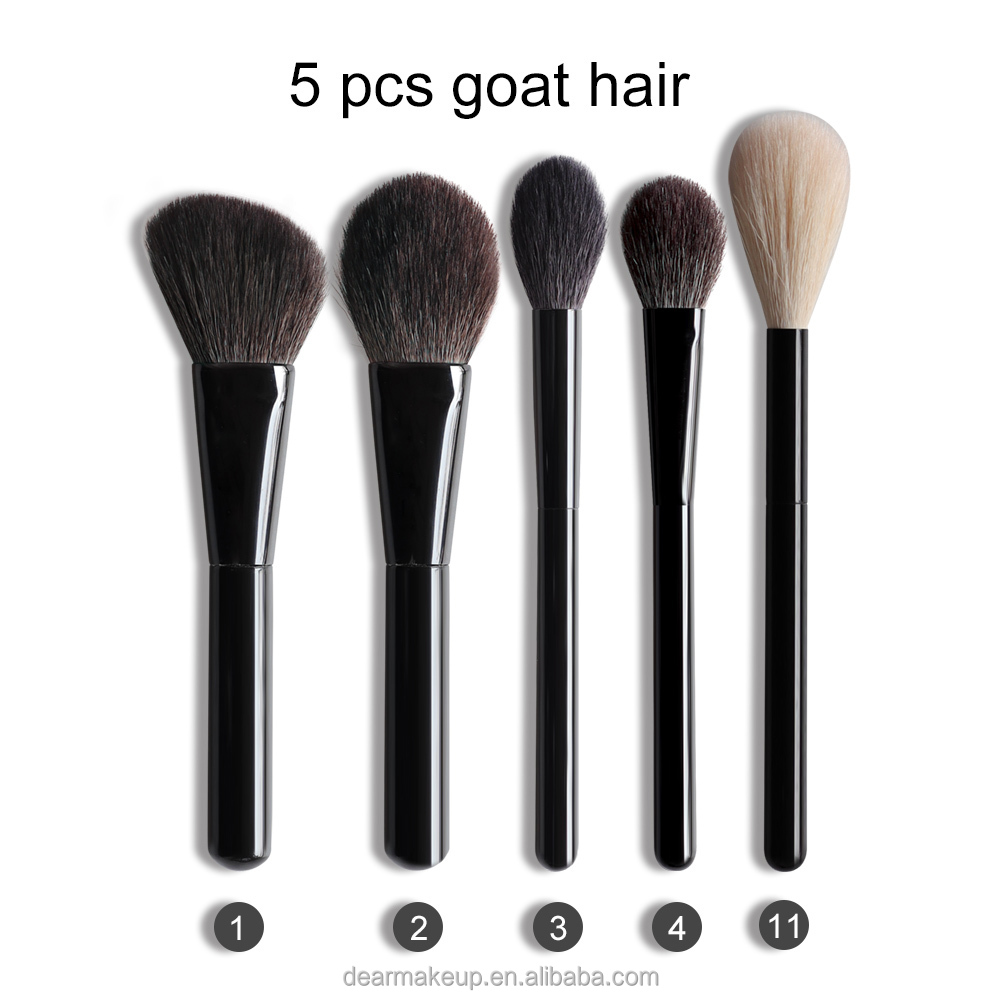Private Label Personalized Professional Cosmetic Makeup Brushes Set With Pure Handcraft Bristle