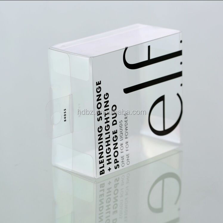 Custom Plastic Transparent Packaging for Make up Brush Kit PVC Clear Box Make up Tools Retail Storage