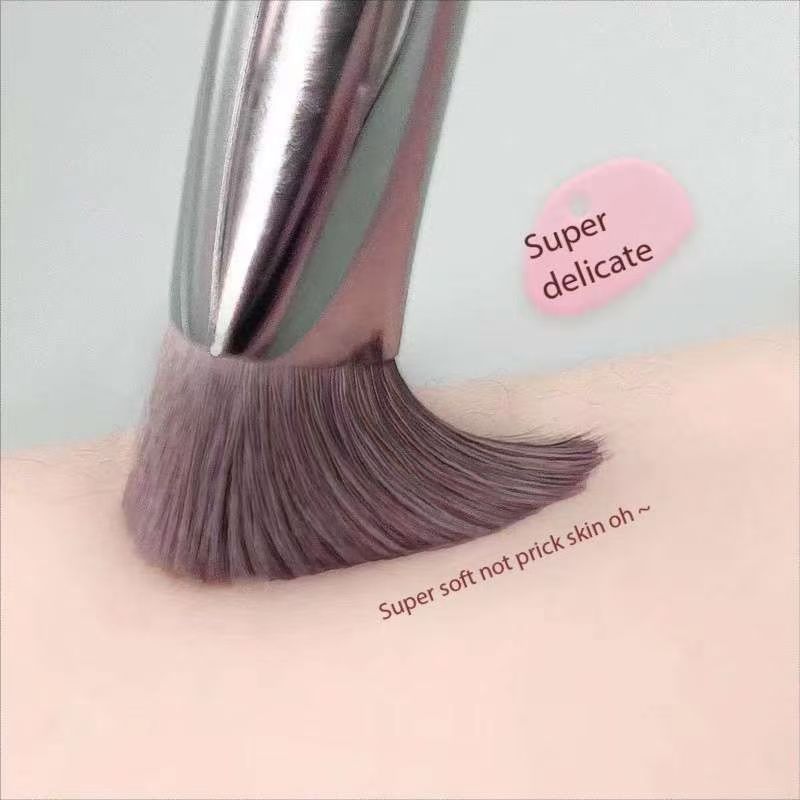 Customized Single Makeup Brush with Comfortable Handle Angled Blush Concealer Application Features New Synthetic Fiber Design