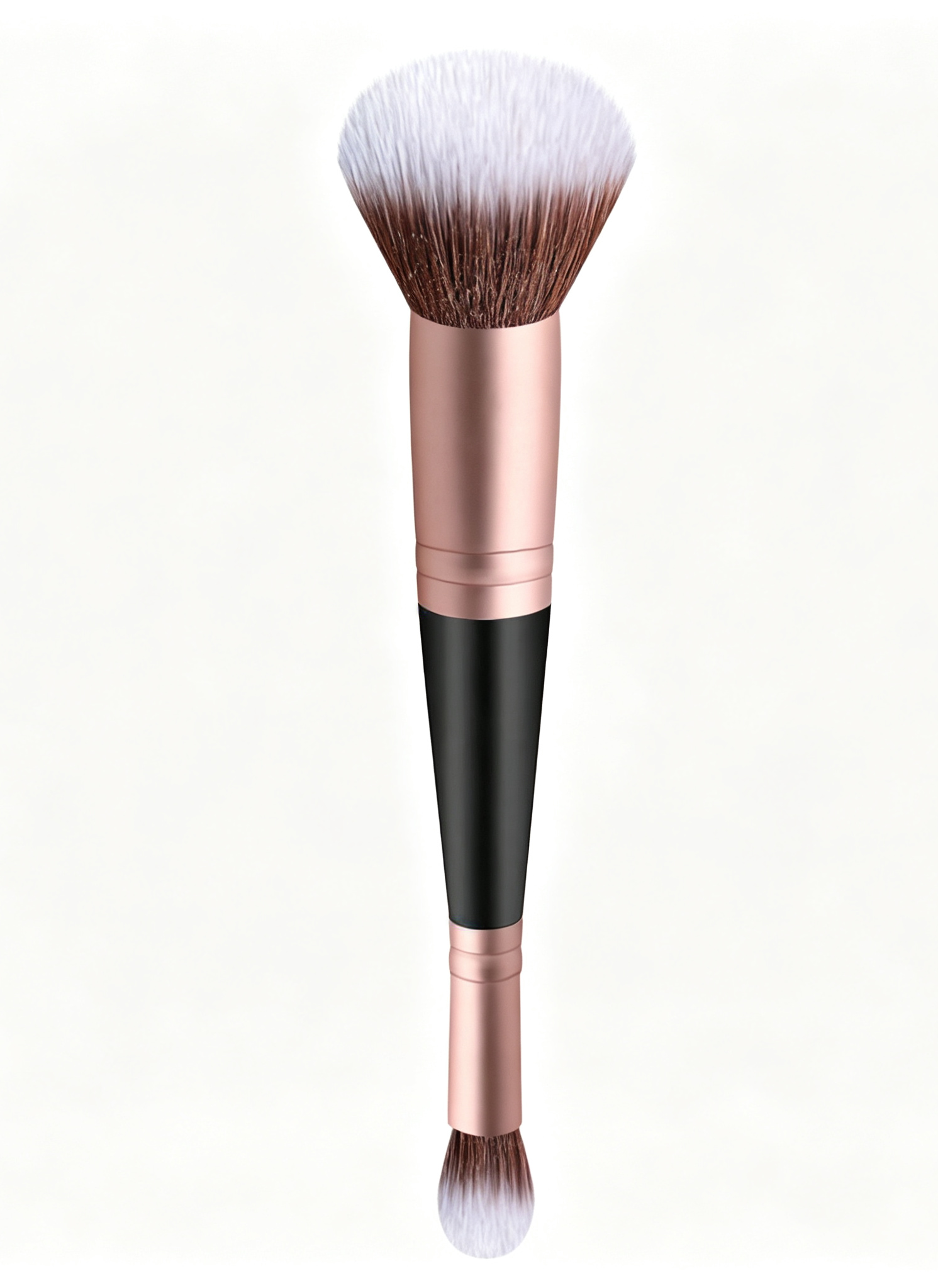 Two-in-One Double-Headed Synthetic Fiber Makeup Brush Cosmetic Tool