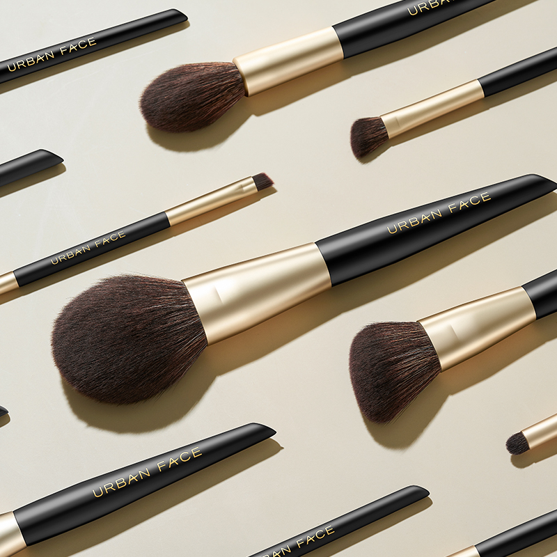 Big Discount Best Selling Private Label Foundation Makeup Brush Flat Top Synthetic Cruelty Detailed Eye Makeup Brush Set
