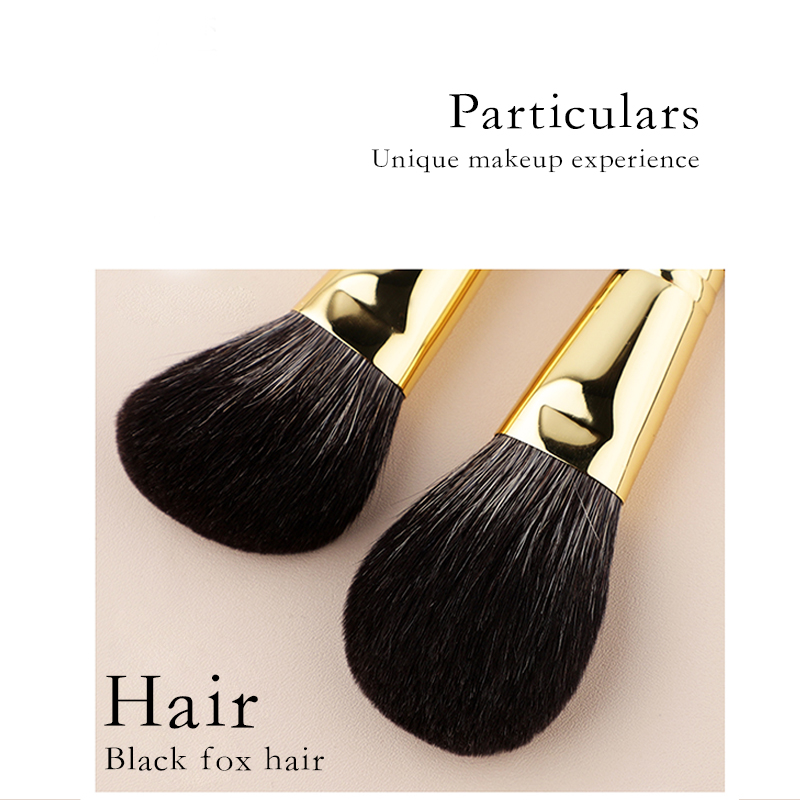 Manufacturer Black Gold Luxury Goat Natural Hair High Quality for Face Custom Logo Professional Makeup Brushes Makeup Brush Set