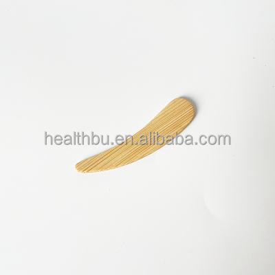 Customizable Private Label Eco-Friendly Bamboo Beauty Spatula Facial Cosmetic Scoop with Wooden Handle Makeup Application Tool