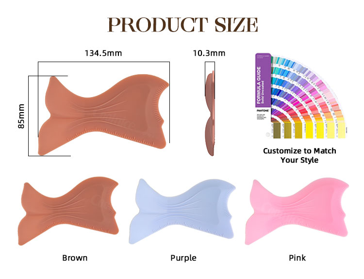 Silicone eye makeup stencil tool demo