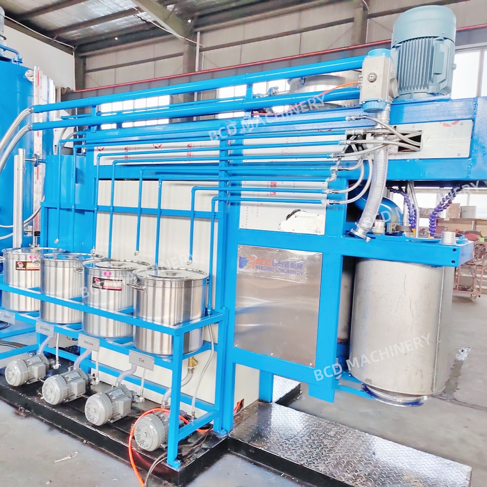 PLC Control Semi-Automatic Multi-Purpose Strict Process Batch Mattress Makeup Sponge Foam Making Machine