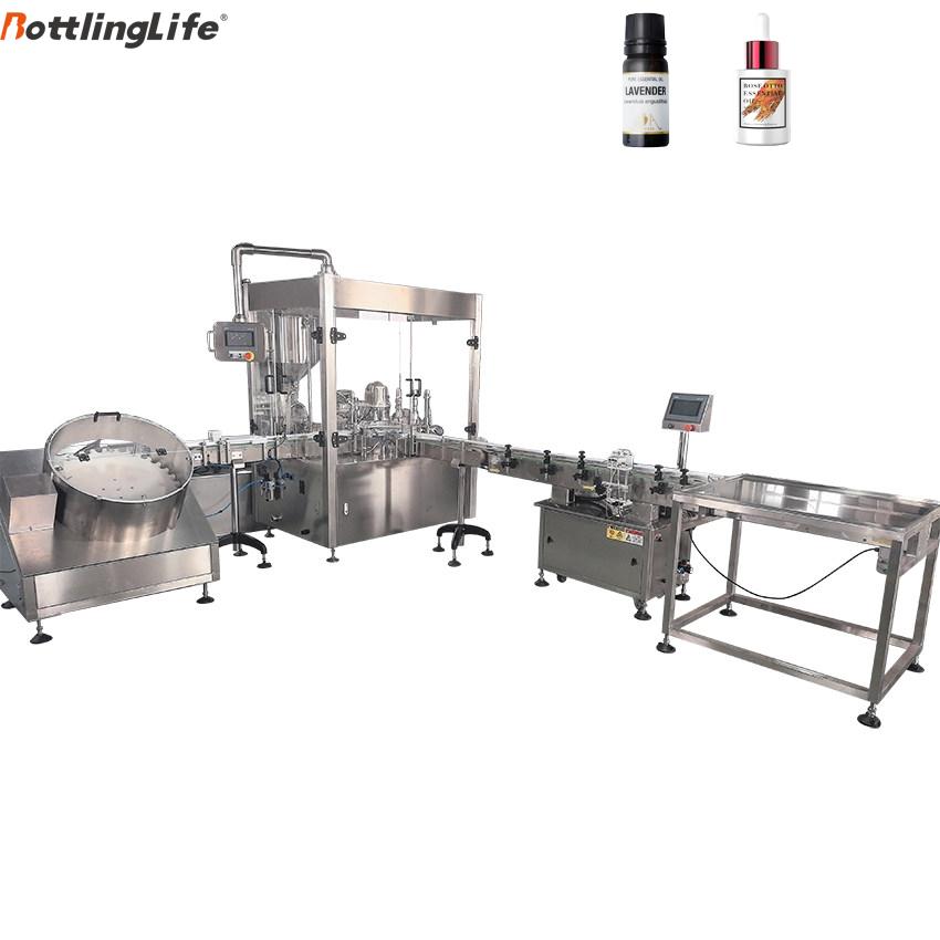 The Best Face Cream Viscous Liquid Filling Machine Essential Oil Full Automatic Liquid Filling And Cap Machine Line