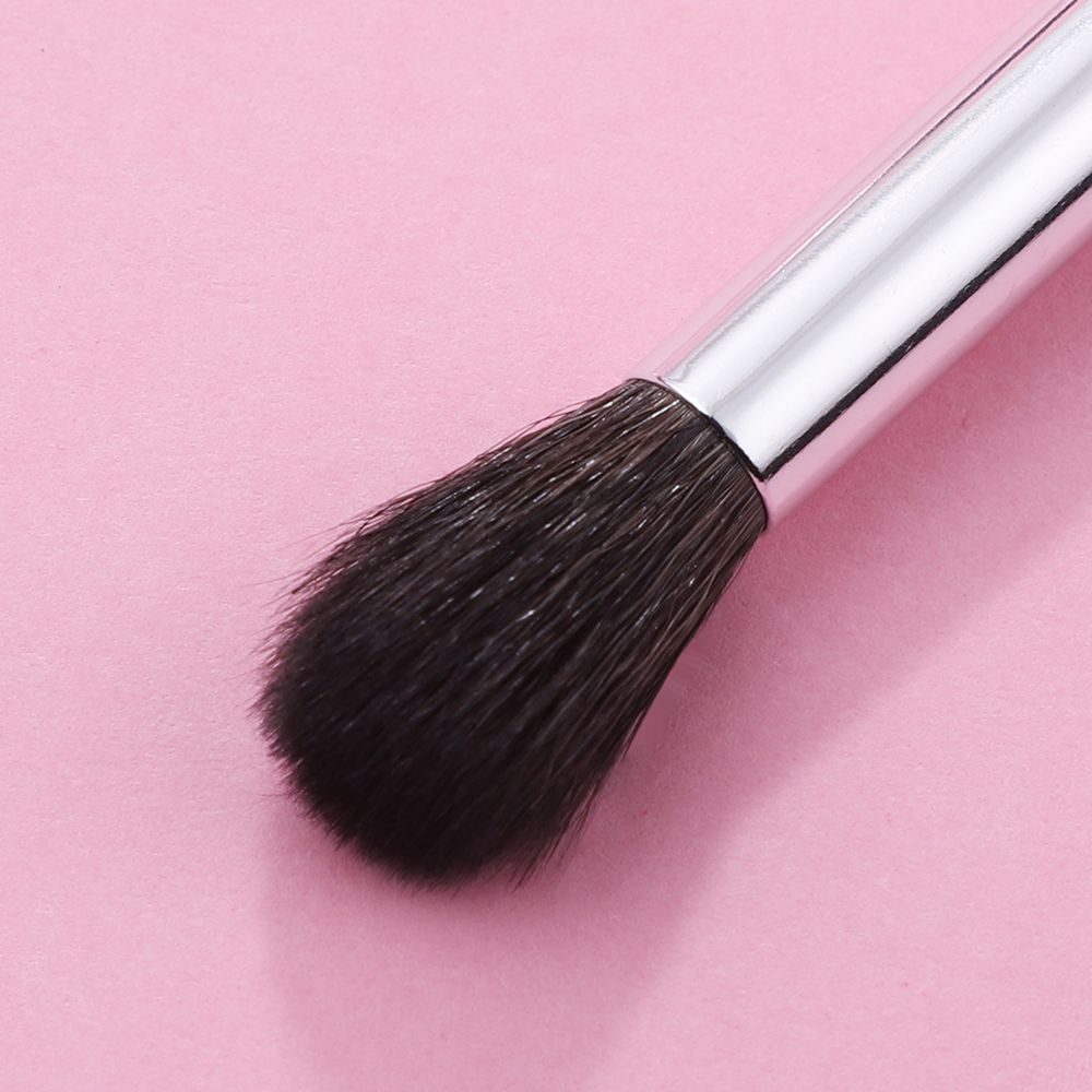 Professional Single Eyeshadow Brush Soft Natural Goat Hair Fluffy Bristle Custom Round Head Eye Blending Brush Factory Sale