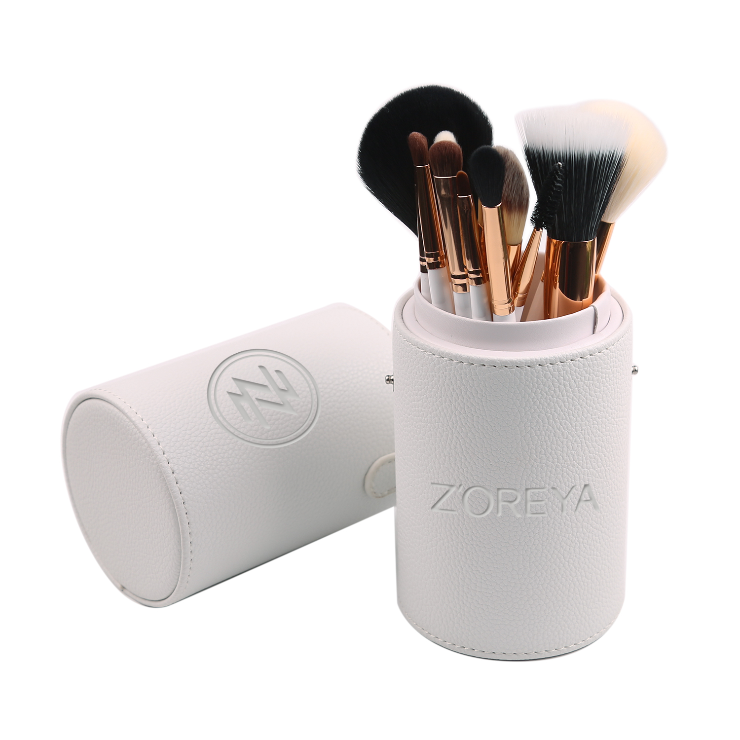 Makeup brush manufacturers factory best sellers 2022 private label color cylinder to install makeup brush set directly