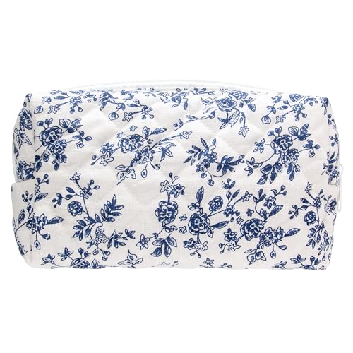 OEM &amp; ODM Vintage Quilted Zipper Makeup Bag Cosmetic Pouch for Brushes Pencils Travel Accessories Storage Bag Women Girls