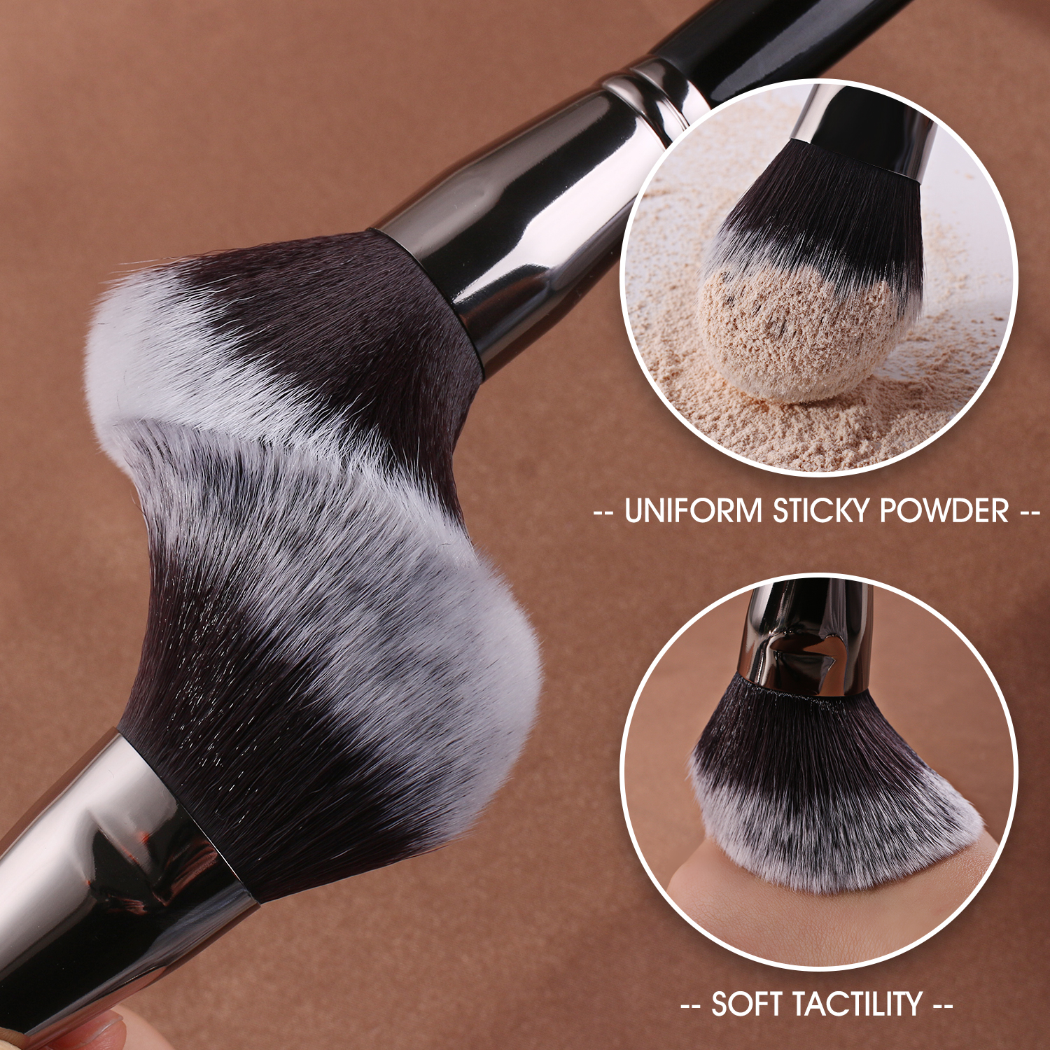 Professional 40pcs Custom logo Make up Brushes Black Wood Handle Natural Hair Cosmetic Makeup Brush Set Private Label