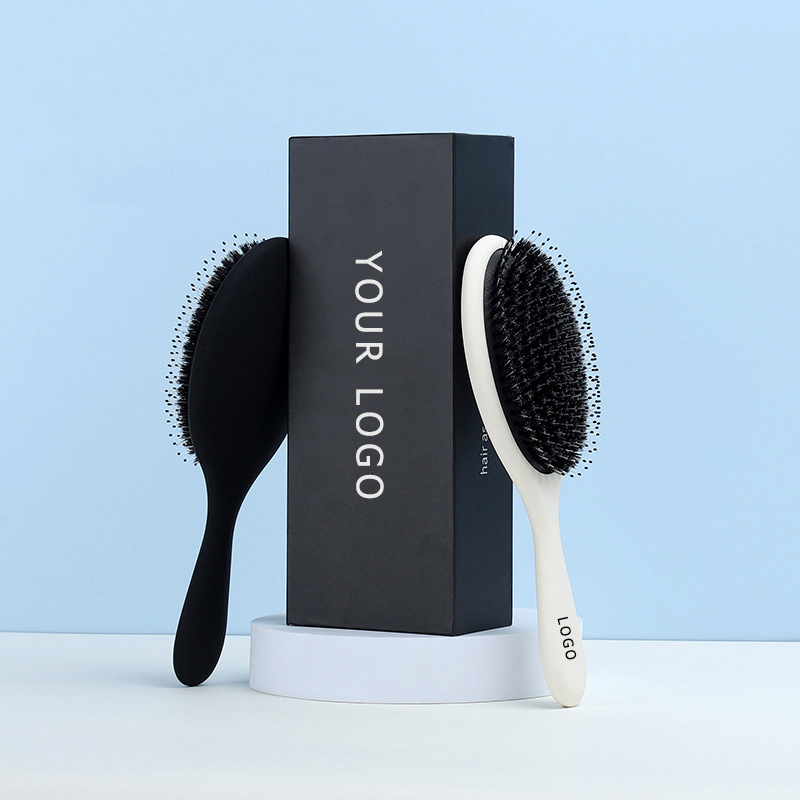 Factory Private Label Air Cushion Massage Dry Wet Boar Bristle Hair Brush for Women