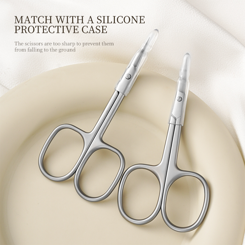 Manufacturer's Stainless Steel Manicure Cuticle Scissors with Sharp Tip and Straight Blade for Nail Salon Beauty Tool