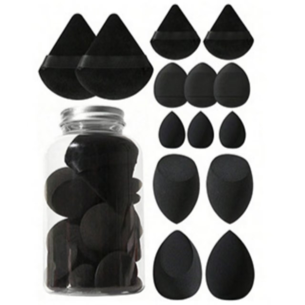 Custom Wholesale Manufacture Cosmetic Blender Egg Eco Friendly Beauty Sponges Blending Fruit Shape Powder Puff Makeup Sponge