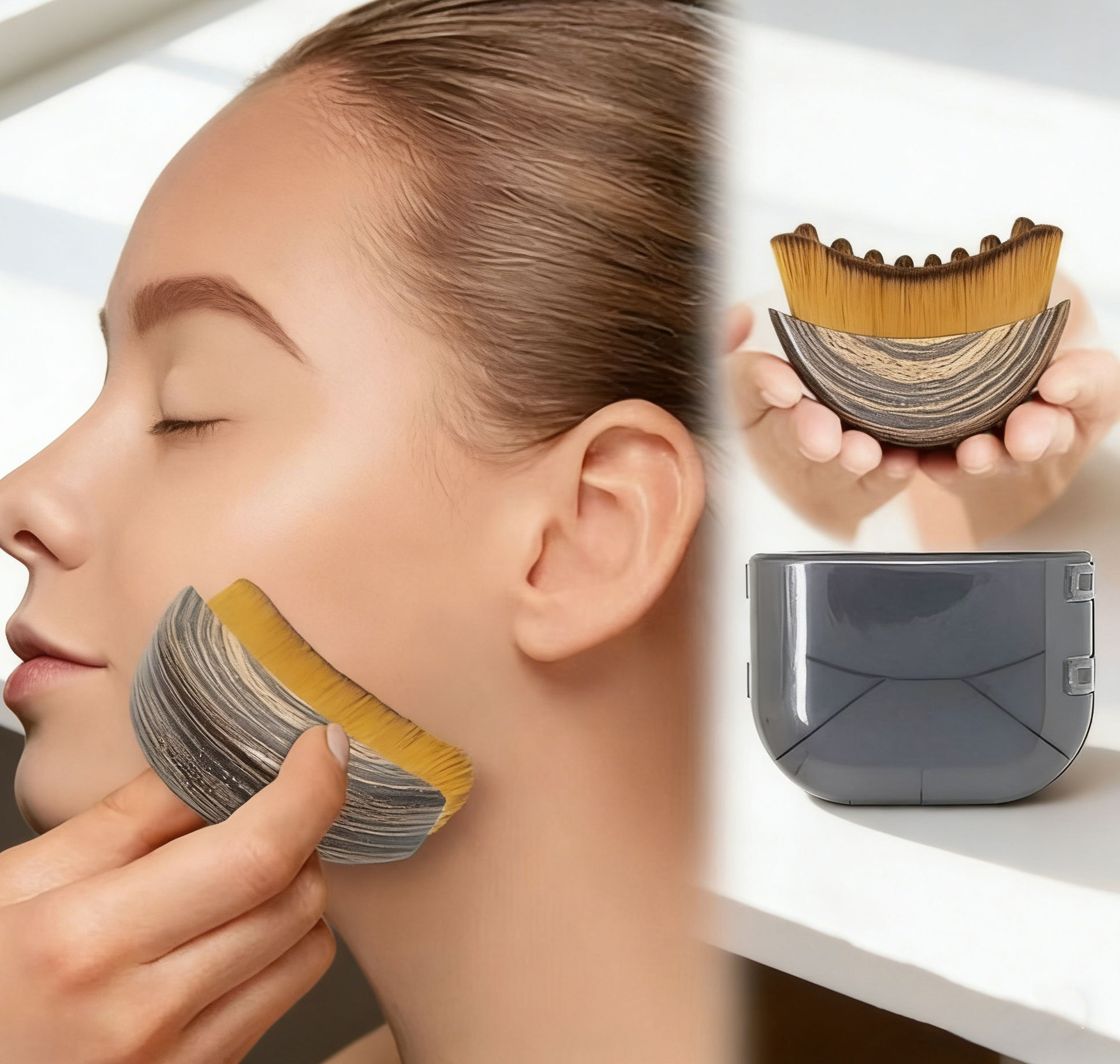 OEM ODM Customizable Soft Nylon Hair Face Makeup Brushes Face Cream Applicator Salon Daily Beauty Foundation Brush