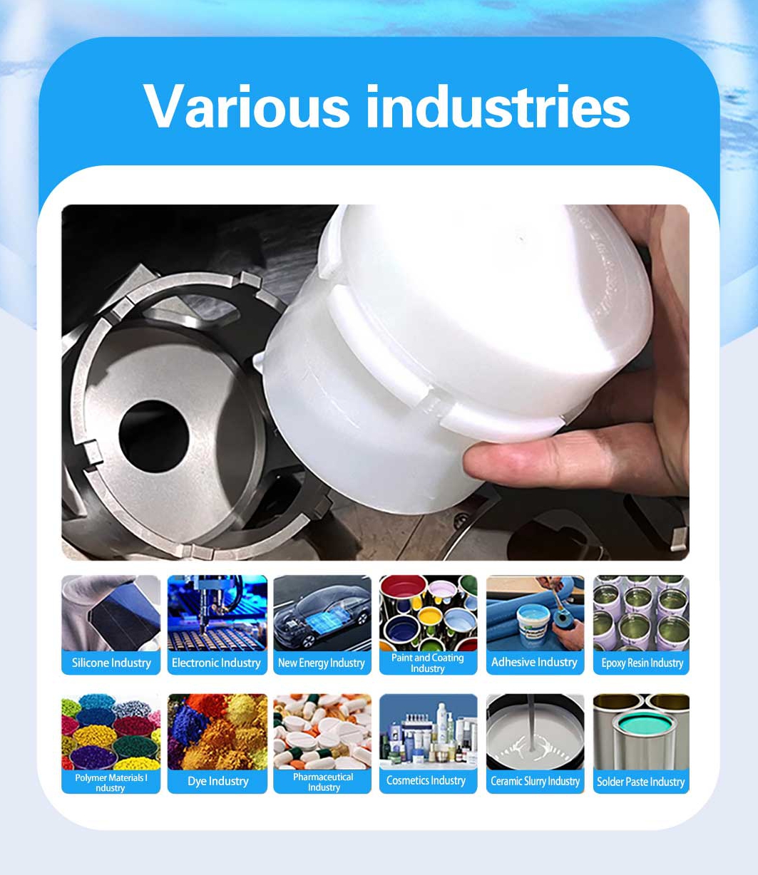 Automatic 350ml Cosmetic Making Machine Homogenizer Vacuum Stirring Degassing Blender Mixer Planetary Chemicals Motor