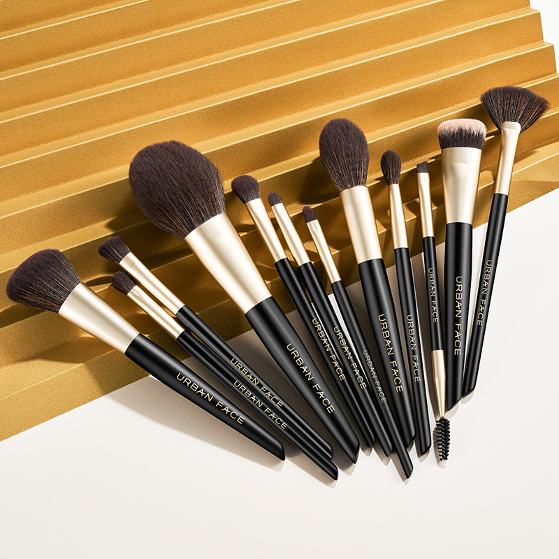 Big Discount Best Selling Private Label Foundation Makeup Brush Flat Top Synthetic Cruelty Detailed Eye Makeup Brush Set