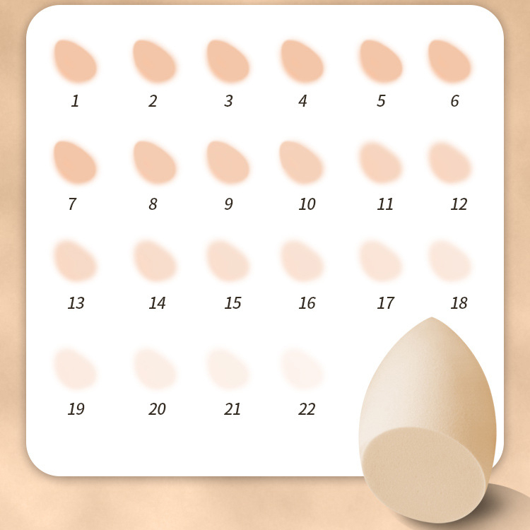 OEM ODM Custom Natural Cosmetics Tools Latex Free Makeup Sponge Beauty Private Label Super Soft Makeup Blender in Bulk