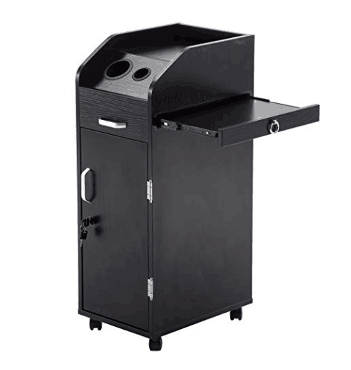 Salon Furniture 360 Degree Stylist Equipment with Lockable Rolling Wheels Beauty Salon Trolley
