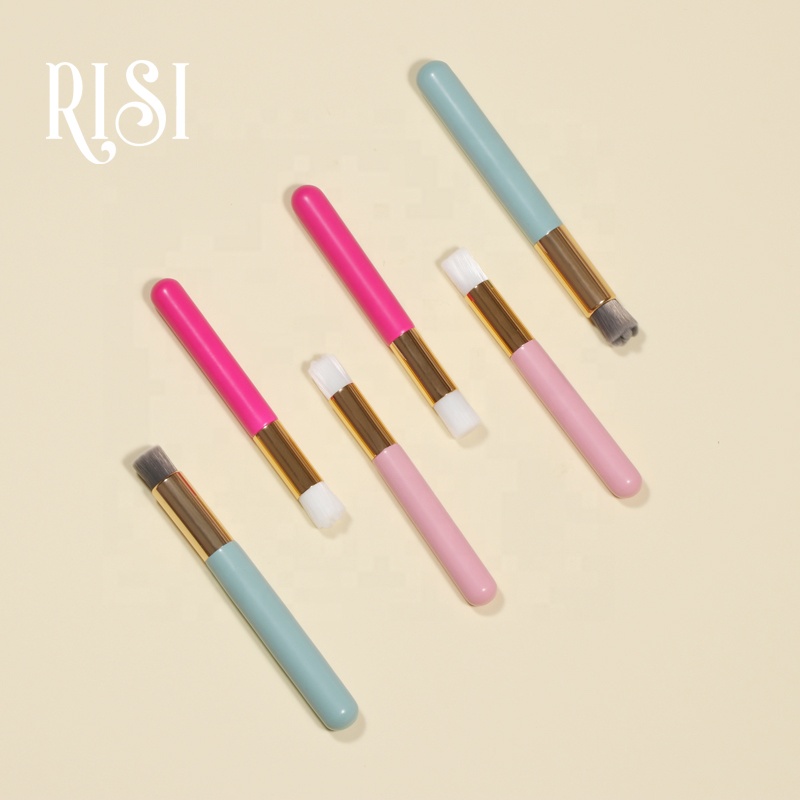 RISI Eco-friendly High Quality Eyelash Cleaning Brush Offer Private Label Lash Cleansing Brush Super Soft