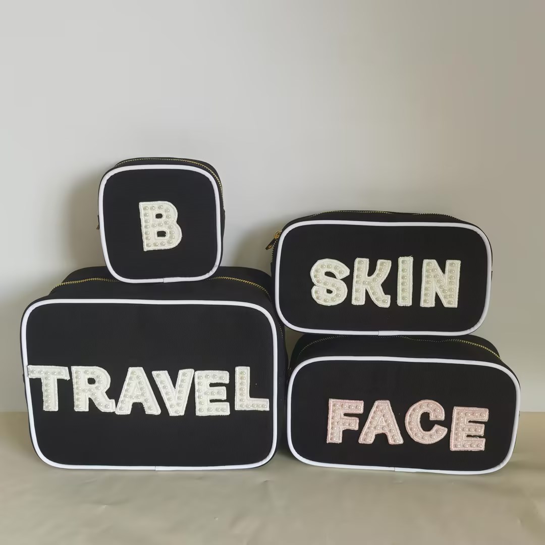 Newest Eco Friendly Nature Canvas Makeup Organizer Cotton Cosmetic Pouch Women Stand up Zipper Cotton Cosmetic Bag