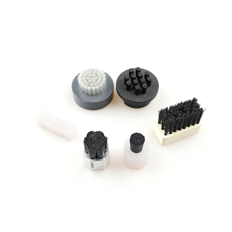 Customized High-precision Anti-static Flame-retardant Nylon Brushes Plastic Handle 1-10mm Bristles 10-500mm Diameter Cleaning