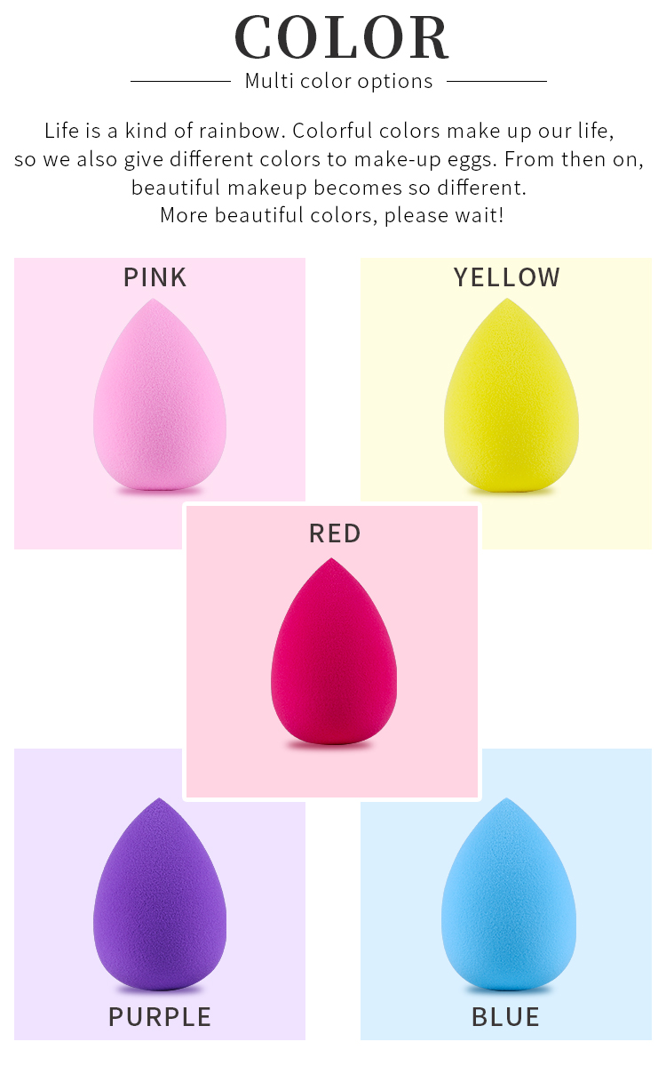 Beauty Personal Care Skin Care Tools Face Care Washable Eco-Friendly Latex Free Beauty Eggs Customizable Colors Makeup Sponge