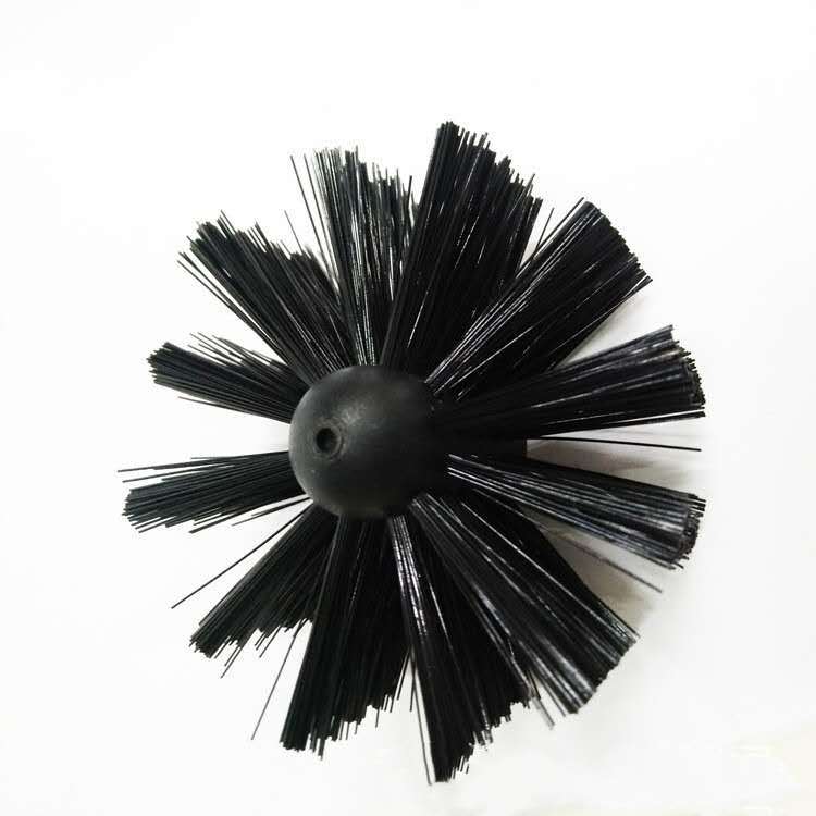 TDF Premium Industrial Synthetic Fiber Picote Coating Brush OEM Customization 100mm Diameter Rubber Handle for Sewer Pipe