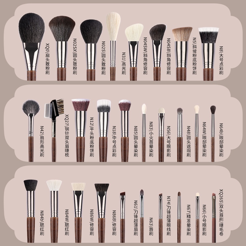 Manufacturer Single Makeup Brush High Quality Soft Natural Hair Makeup Brushes
