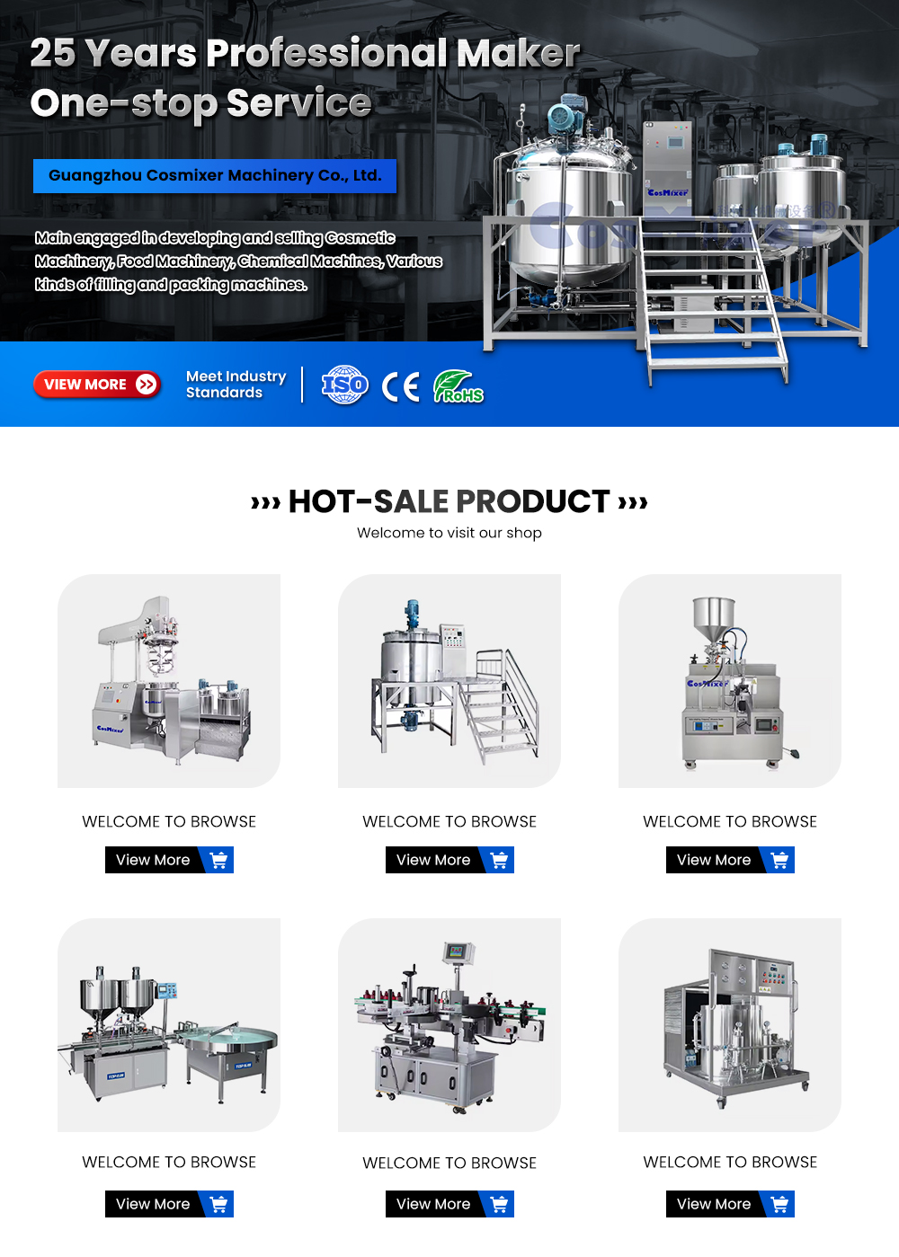 Vacuum Emulsifying Mixer Banner
