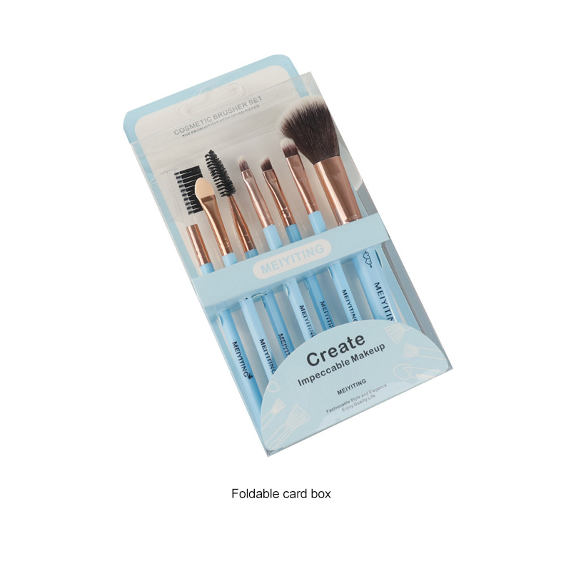 OMET Cosmetic Makeup Brush Packaging Gift Box with Embossing Recycled Materials Customizable Size &amp; Logo