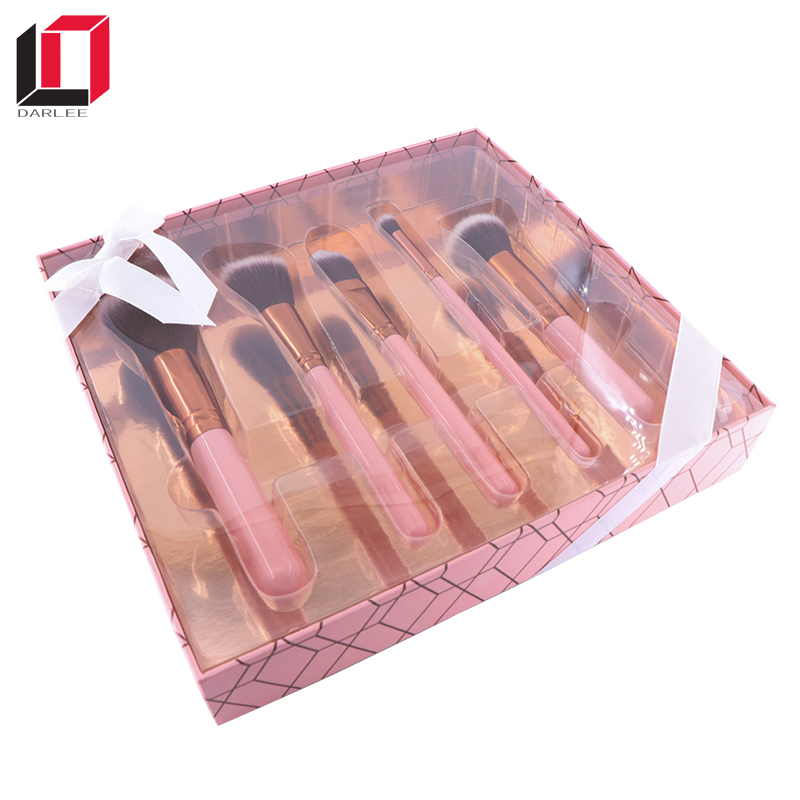 Wholesale Custom Luxury Design Retail Paper Gift Packaging Box for Makeup Brush with Window
