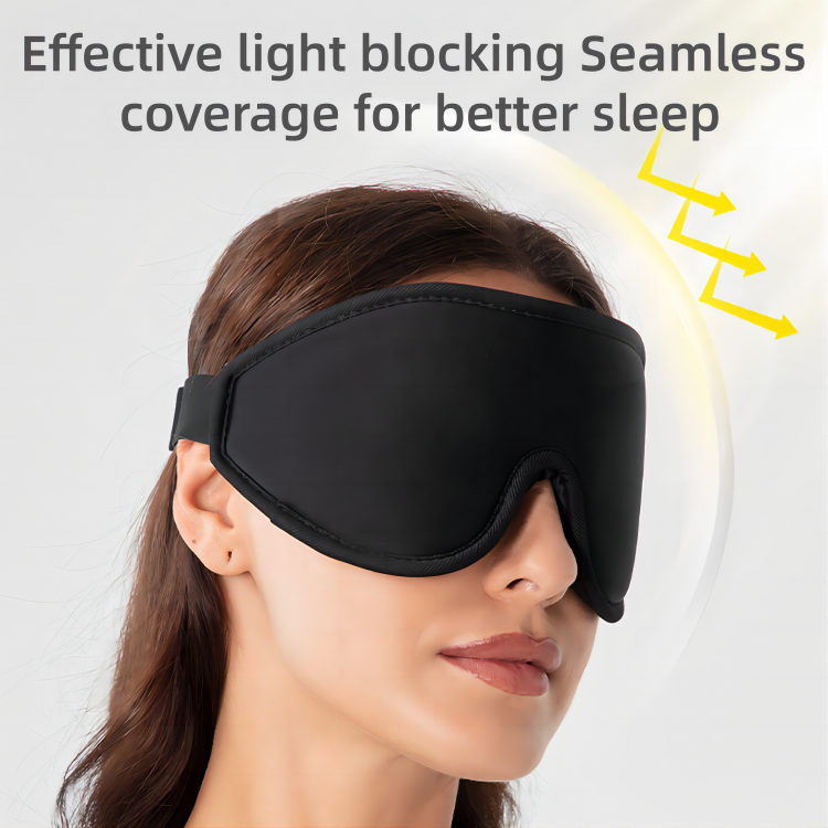 Hot Selling Custom Logo 3D Blackout Sleep Mask 3D Memory Foam Lash Eye Mask For Home Beauty &amp; Personal Care Product