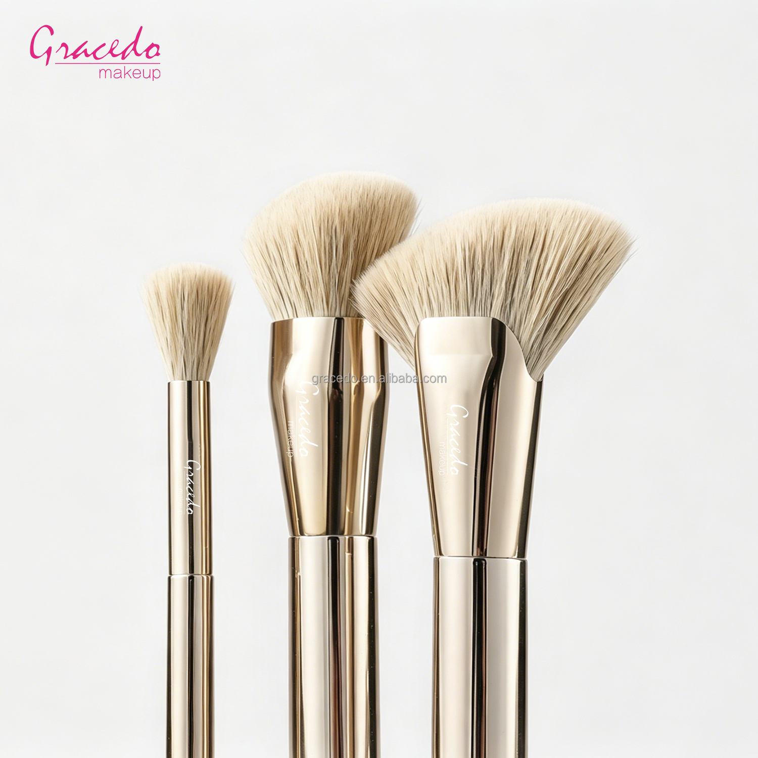 OEM ODM Double Ended Makeup Brush Set Professional Face and Eye Brushes Metal Handle Custom logo Packaging for Wholesale
