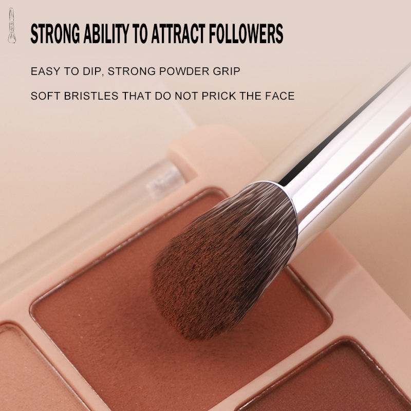 Dual Ended Cosmetic Brushes Oem Private Label Custom logo Premium Synthetic Unique Makeup Angled Fluffy Concealer Brush