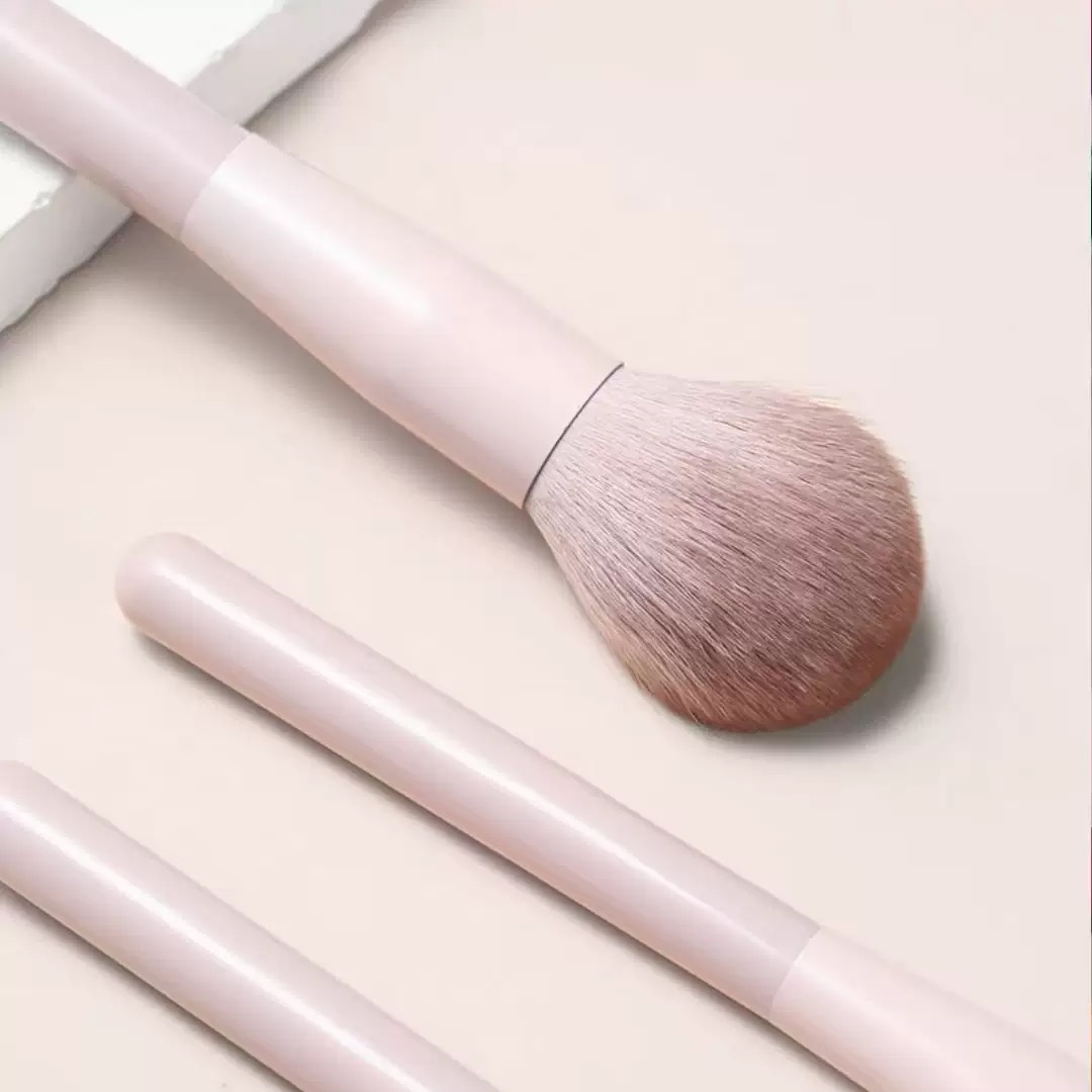 13 Pcs Vegan Synthetic Hair Fan Brush Makeup Brushes Set Luxury Pink Custom Private Label High Quality Plastic Handle Eye Face