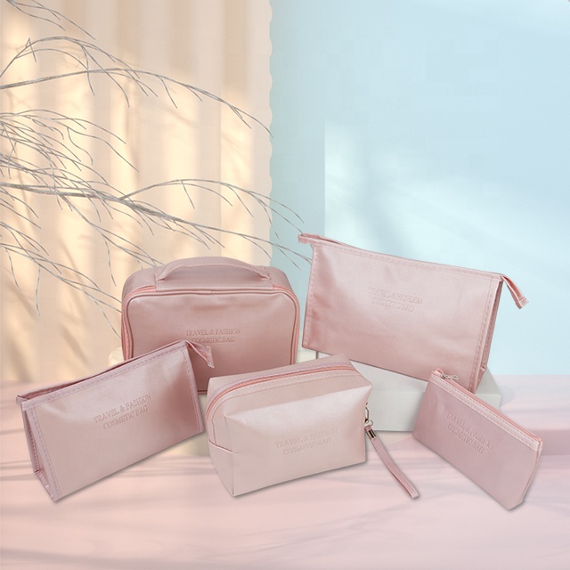 OEM/ODM Waterproof PU Toiletry Pouch Makeup Cosmetic Bag Travel Organizer