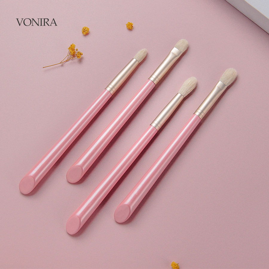 Vonira Makeup Artists Brushes Natural Hair Makeup Brushes Set 8 Pcs Goat Hair Professional Cosmetic Brushes Custom Private Label