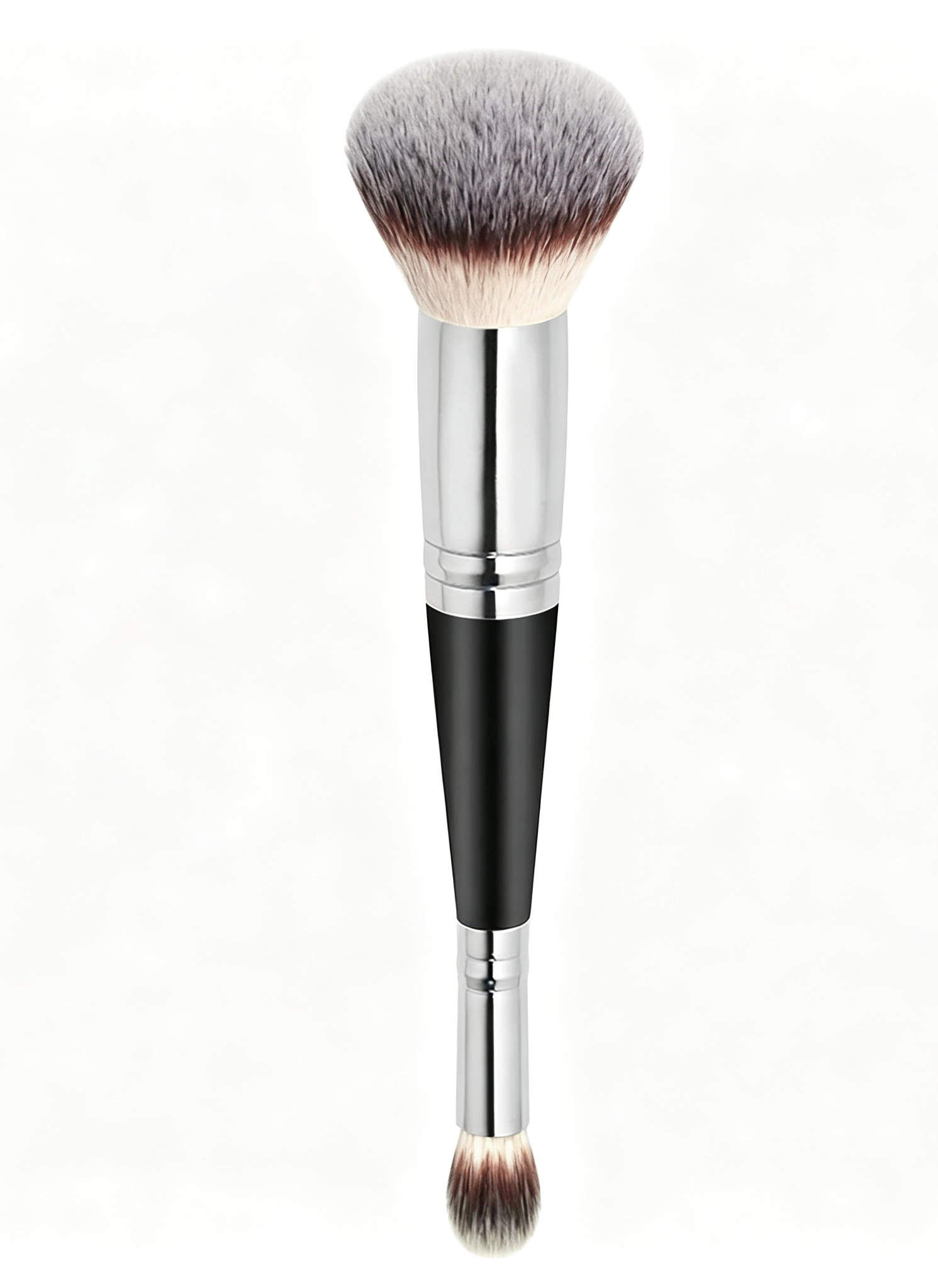 Two-in-One Double-Headed Synthetic Fiber Makeup Brush Cosmetic Tool